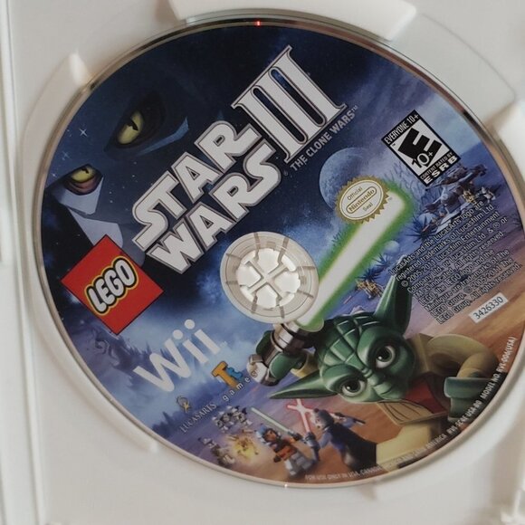 LUCASARTS 2006 Wii Star Wars III LEGO Ages 10+ Manual Included 5.25" x  7.25 - Picture 5 of 5